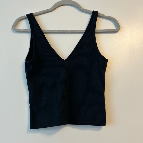 Nordstrom BP cropped black tank top size xxs - Picture 2 of 4
